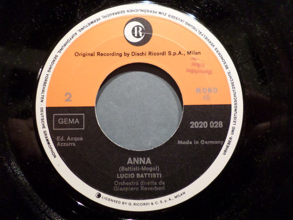 Lucio Battisti : Emozioni (7", Mono)