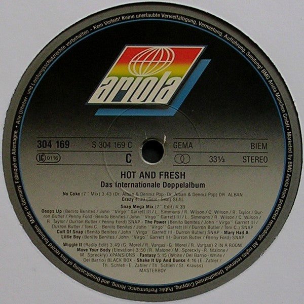 Various : Hot And Fresh - Das Internationale Doppelalbum (2xLP, Comp)