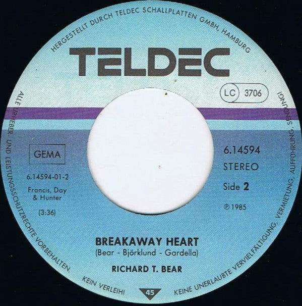 Richard T. Bear : Hey Johnny (7", Single)
