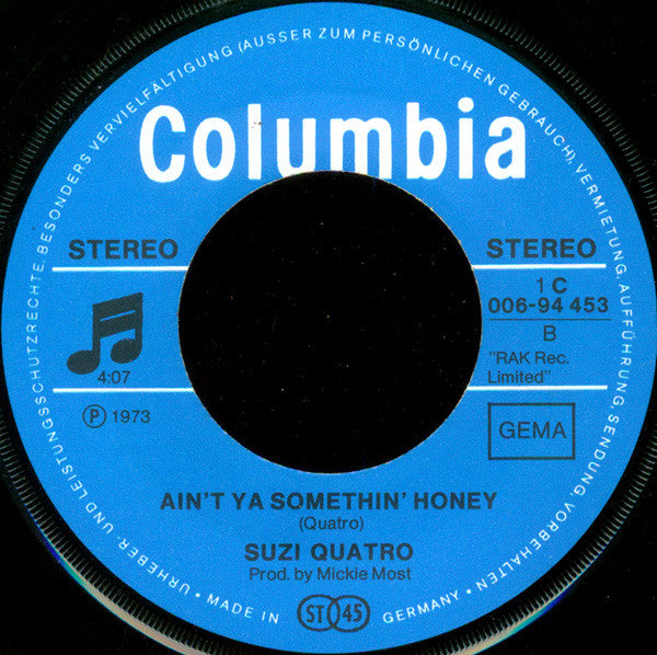 Suzi Quatro : Can The Can (7", Single)