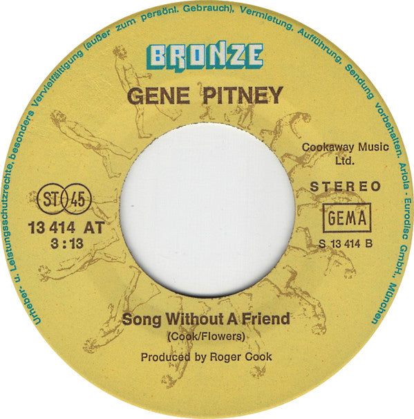 Gene Pitney : Blue Angel / Song Without A Friend (7")