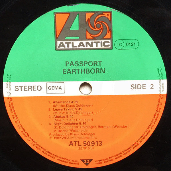 Passport (2) : Earthborn (LP, Album)