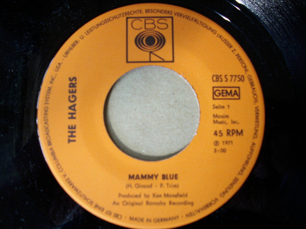 The Hagers : Mammy Blue (7", Single, Promo)