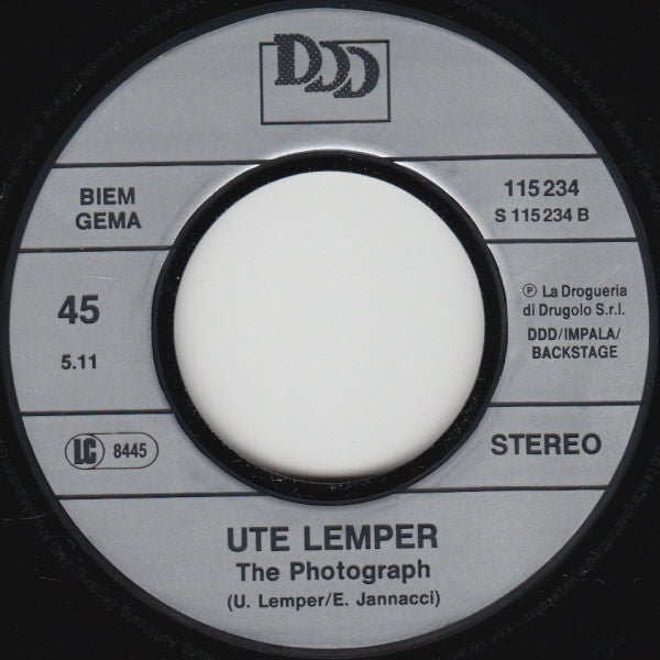 Enzo Jannacci / Ute Lemper : La Fotografia (7", Single)