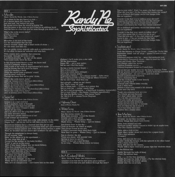 Randy Pie : Highway Driver (LP, Album)