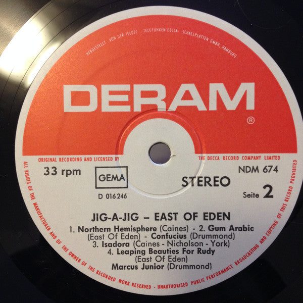 East Of Eden (2) : Jig-A-Jig (LP, Comp, whi)