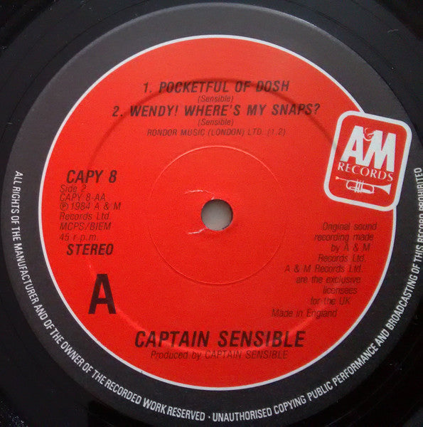 Captain Sensible : One Christmas Catalogue (12", Ltd)