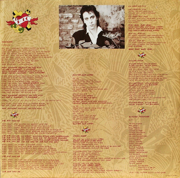 Rio Reiser : Blinder Passagier (LP, Album)