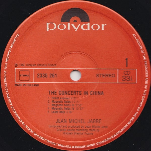 Jean-Michel Jarre : The Concerts In China (2xLP, Album, Gat)