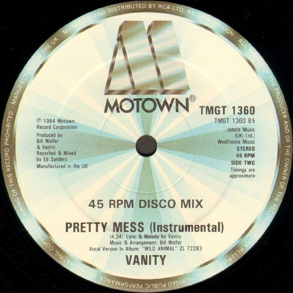 Vanity : Pretty Mess (12", Dis)