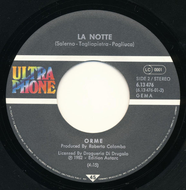 Orme* : Marinai (7", Single, Promo)