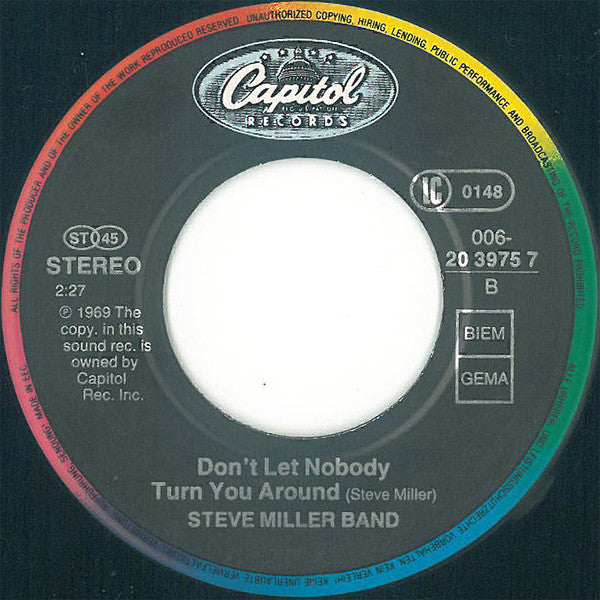 Steve Miller Band : The Joker (7", Single)