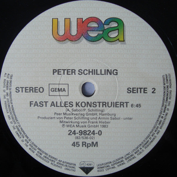 Peter Schilling : Die Wüste Lebt (Alarmsignal ...) (12", Maxi, Ltd)