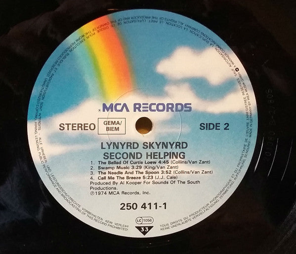 Lynyrd Skynyrd : Second Helping (LP, Album, RE)