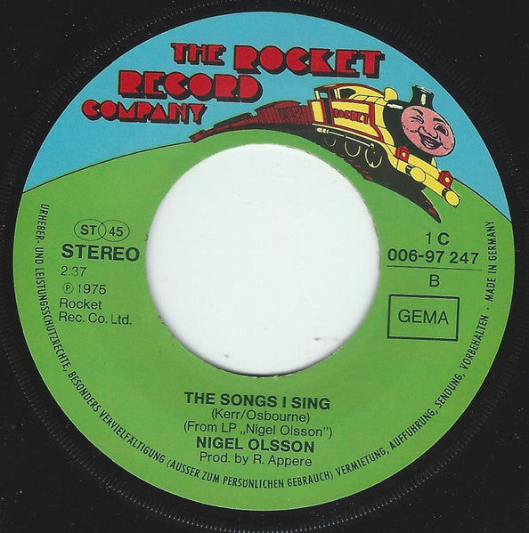Nigel Olsson : Something Lacking In Me (7", Single)