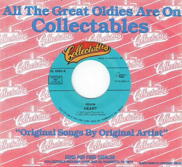 Heart : Alone / Who Will You Run To (7")