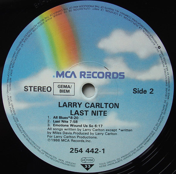 Larry Carlton : Last Nite (LP, Album)