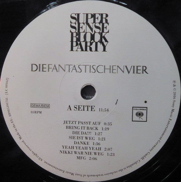 Die Fantastischen Vier : Supersense Block Party (12", 180 + 7", Single + Ltd)