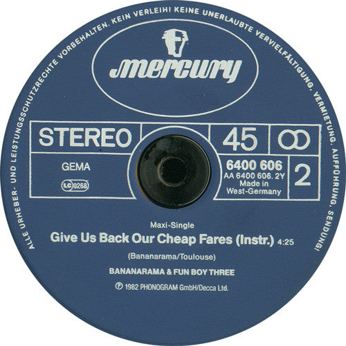 Bananarama & Fun Boy Three : Really Saying Something (12", Maxi)