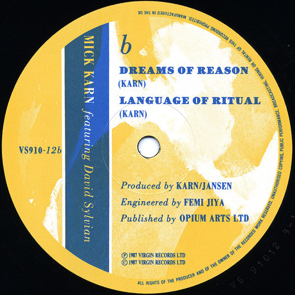 Mick Karn Featuring David Sylvian : Buoy (12", Single)