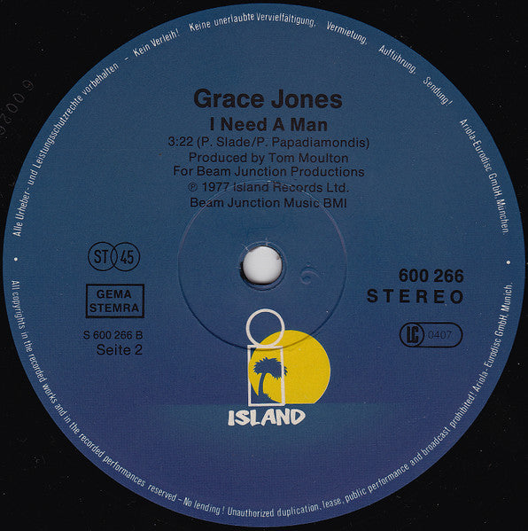 Grace Jones : La Vie En Rose (12", Maxi, RE)