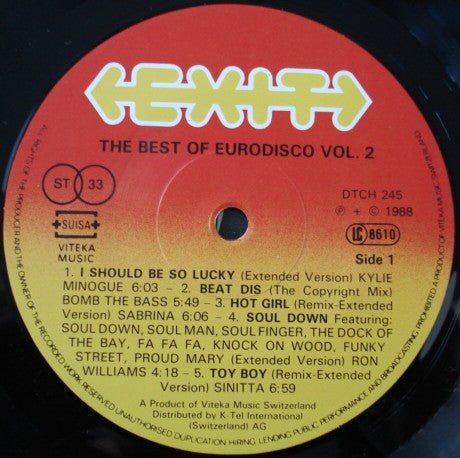 Various : The Best Of Eurodisco Vol. 2 (2xLP, Comp, Gat)
