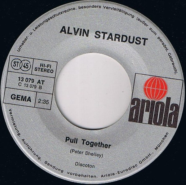 Alvin Stardust : My Coo Ca Choo (7", Single)