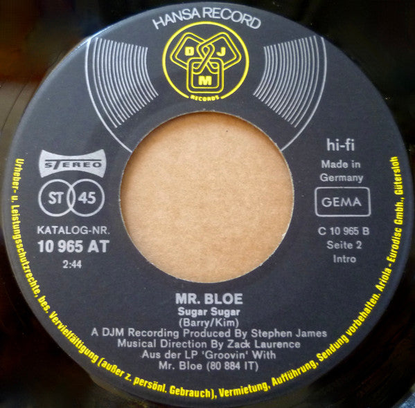 Mr. Bloe : Land Of Thousand Dances (7", Single, Promo)