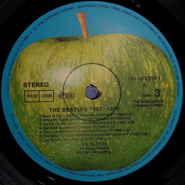 The Beatles : 1967 - 1970 (2xLP, Comp, RE)