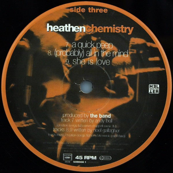 Oasis (2) : Heathen Chemistry (2xLP, Album, Gat)