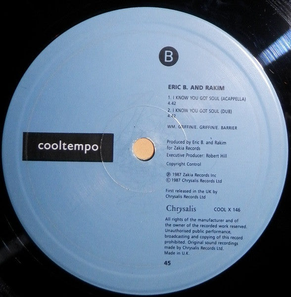 Eric B. & Rakim : I Know You Got Soul (12")