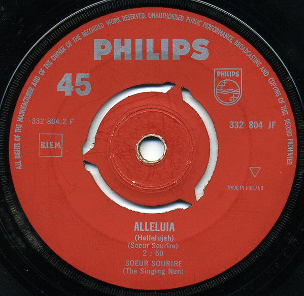 Soeur Sourire : Tous Les Chemins (7", Single)