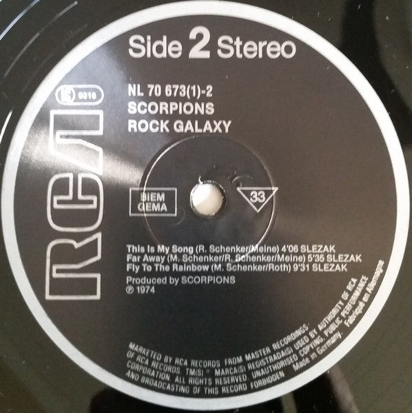 Scorpions : Rock Galaxy (2xLP, Comp, RE, Gat)