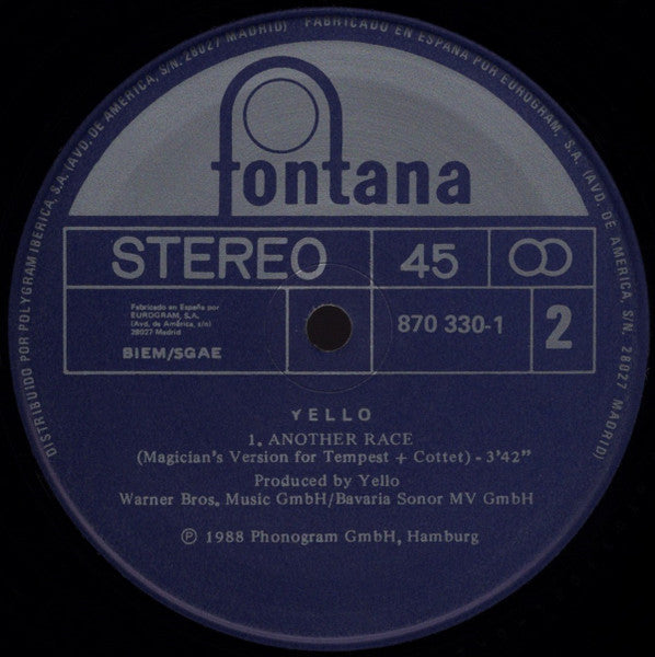 Yello : The Race (12", Single)