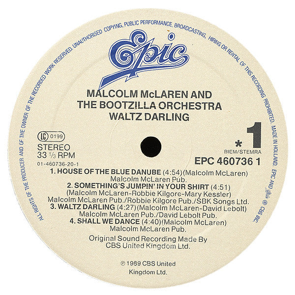 Malcolm McLaren And The Bootzilla Orchestra : Waltz Darling (LP, Album)