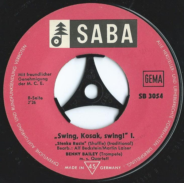 Benny Bailey : Swing, Kosak, Swing 1 (7")