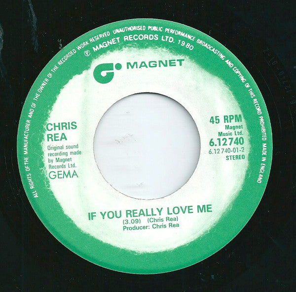 Chris Rea : Tennis (7", Single)