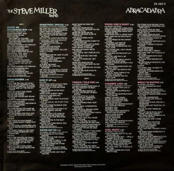 The Steve Miller Band* : Abracadabra (LP, Album, Club)