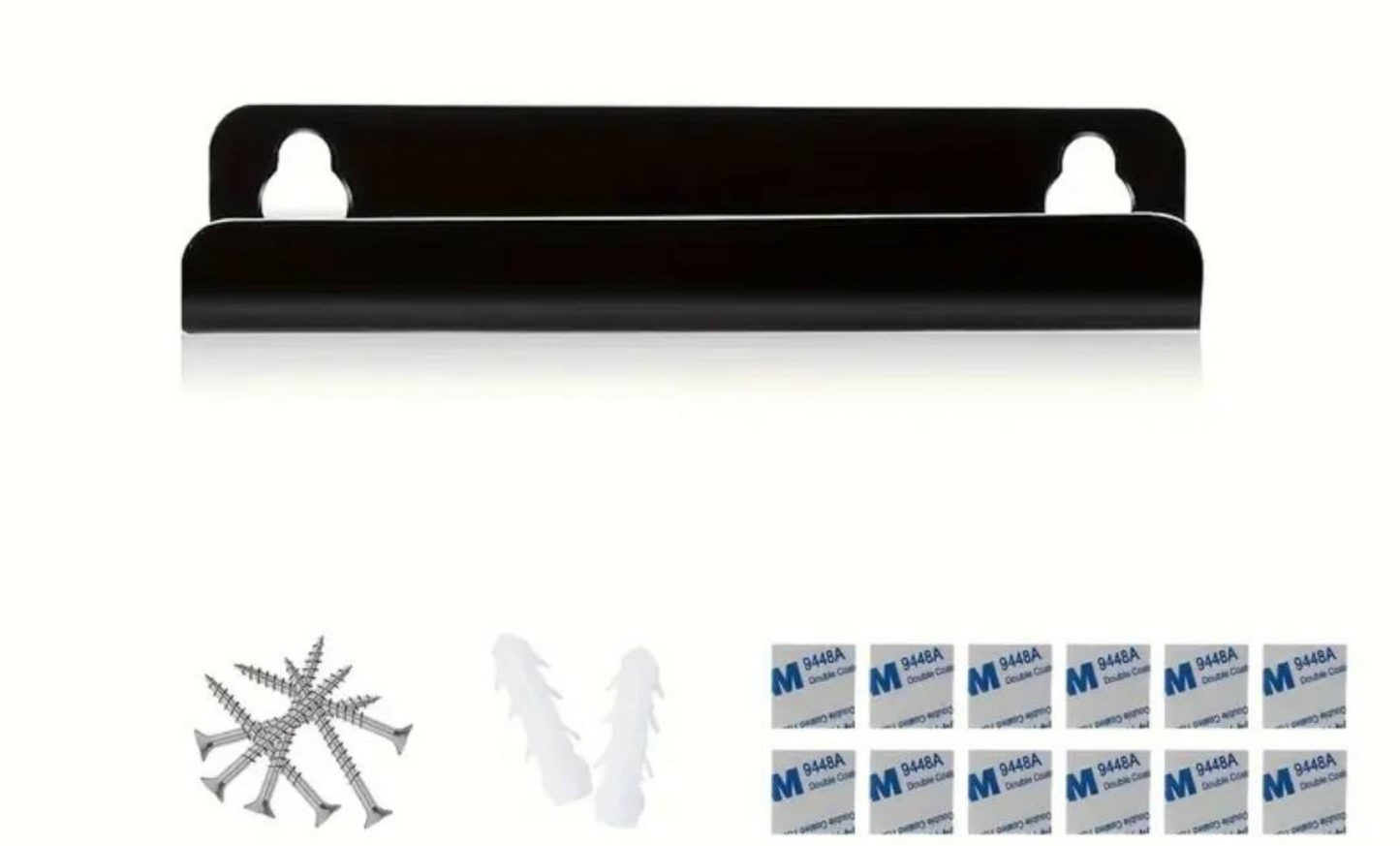 Zwarte Acryl LP Muurhouder