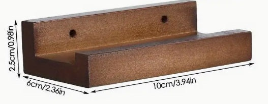 Houten LP Houder voor aan de muur. Ophangsysteem.