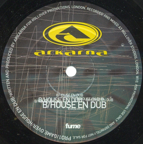 Arkarna : Game Over / House En Dub (12", Promo)