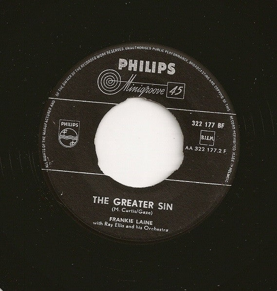 Frankie Laine With Ray Ellis And His Orchestra : East Is East (7")