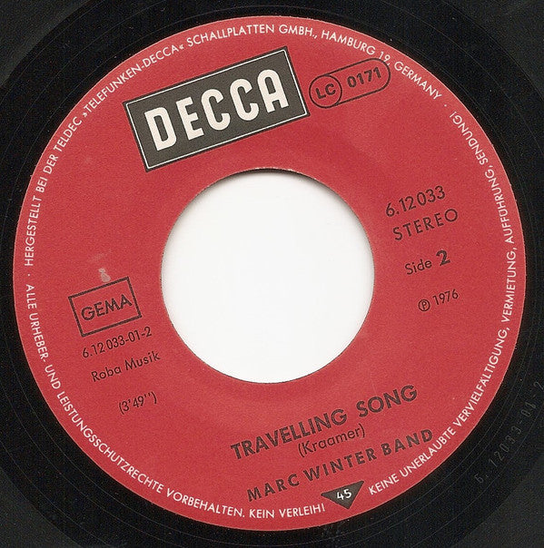 Marc Winter Band : The Whistling Scout (7", Single)