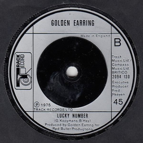 Golden Earring : Ce Soir (7", Single)