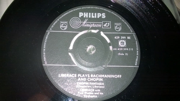 Liberace : Liberace Plays Rachmaninoff And Chopin (7", EP)