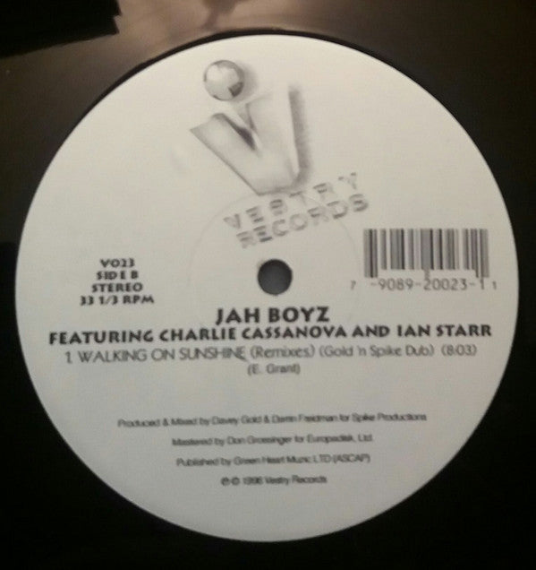 The Jah Boyz Featuring Charley Casanova & Ian Starr : Walking On Sunshine - The Remixes (12")