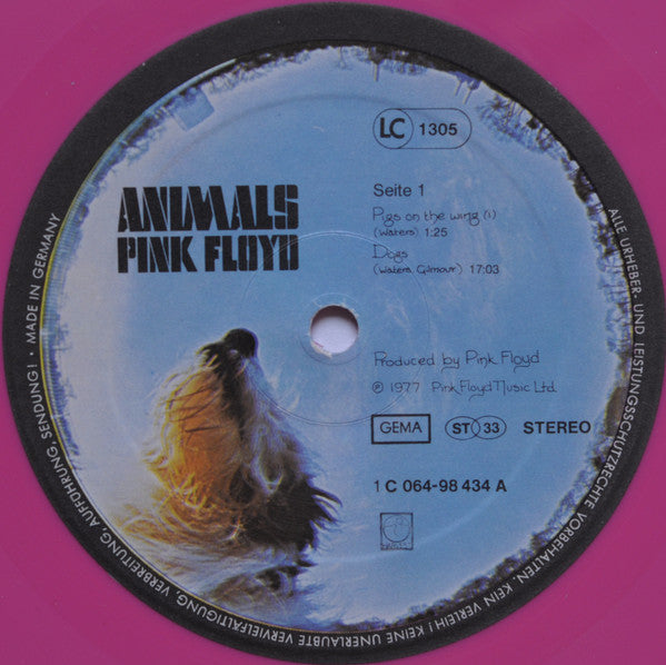 Pink Floyd : Animals (LP, Album, Ltd, Promo, Pin)