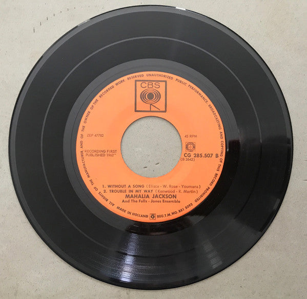 Mahalia Jackson : He's Got The Whole World In His Hands (7", EP)