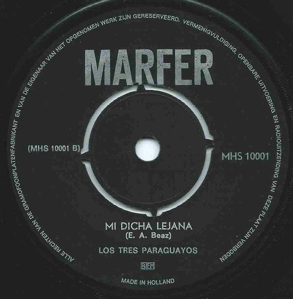 Los 3 Paraguayos : Amapola / Mi Dicha Lejana (7", Single)