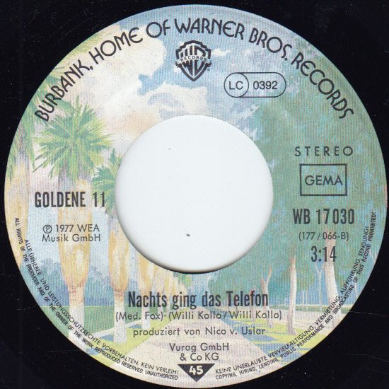 Die Goldene 11 : Die Schöne Adrienne Hat Eine Hochantenne (7", Single)